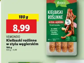 Lidl Kiełbaski roślinne węgierskie Vemondo oferta