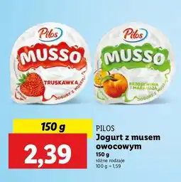 Lidl Jogurt brzoskwinia i marakuja Pilos Musso oferta