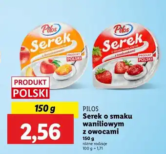 Lidl Serek z truskawkami Pilos oferta