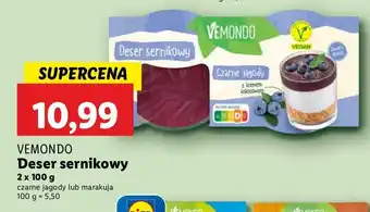 Lidl Deser sernikowy czarne jagody Vemondo oferta