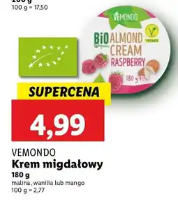 Lidl Krem migdałowy mango Vemondo oferta