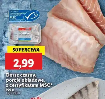 Lidl Dorsz czarny porcje Abramczyk oferta