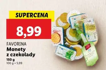 Lidl Monety z czekolady Favorina oferta