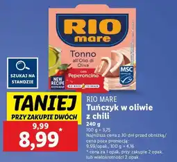 Lidl Tuńczyk w oliwie z oliwek papryką peperoncino Rio Mare oferta