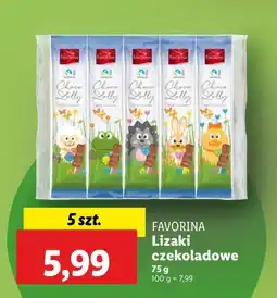 Lidl Lizaki czekoladowe Favorina oferta