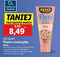 Lidl Pasta z tuńczyka Rio Mare oferta