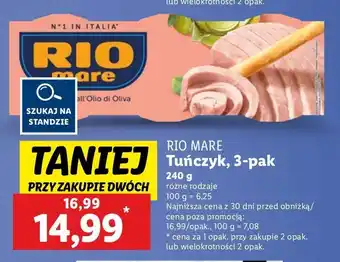 Lidl Tuńczyk w oliwie z oliwek Rio Mare oferta