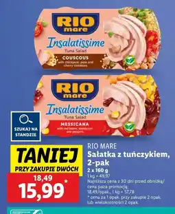 Lidl Sałatka z tuńczyka kuskusem i warzywami Rio Mare Insalatissime oferta