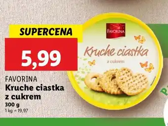 Lidl Ciastka kruche z cukirem Favorina oferta