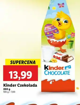 Lidl Czekoladki świąteczne kurczaczek Kinder Chocolate oferta