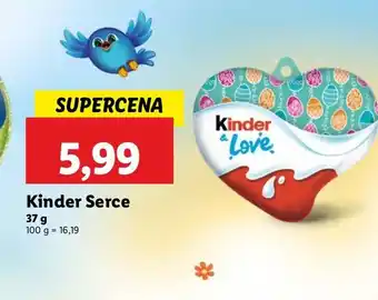 Lidl Czekoladka serce i love you Kinder oferta