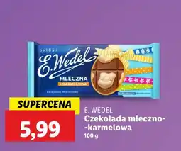 Lidl Czekolada mleczno- karmelowa E. Wedel oferta