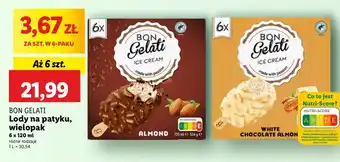 Lidl Lody white chocolate almond Bon Gelati oferta