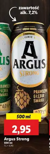 Lidl Piwo Argus Strong oferta