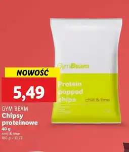 Lidl Chipsy proteinowe chili & lime Gymbeam oferta