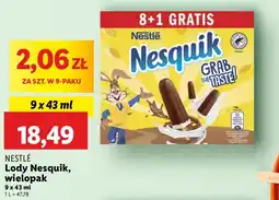 Lidl Lody kakaowo-waniliowe Nesquik oferta