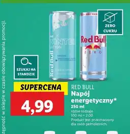 Lidl Napój energetyczny bez cukru Red Bull oferta