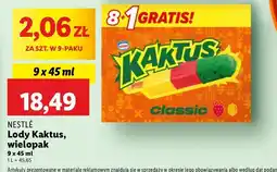 Lidl Lody cytrynowo-truskawkowe Nestle Kaktus oferta