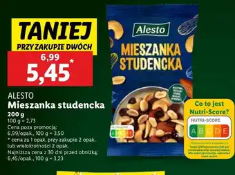 Lidl Mieszanka studencka Alesto oferta