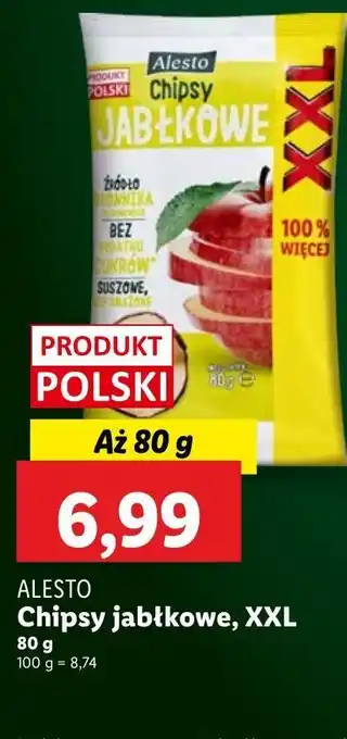 Lidl Chipsy jabłkowe Alesto oferta