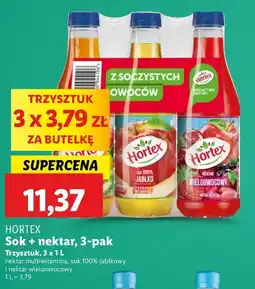 Lidl Zestaw: sok jabłko + nektar multiwitamina wieloowocowy Hortex oferta