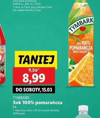 Lidl Sok pomarańczowy Tymbark 1936 oferta