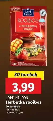 Lidl Herbata z truskawką i mango Lord Nelson Rooibos oferta