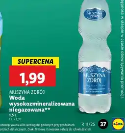 Lidl Woda niegazowana Muszyna Zdrój oferta