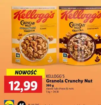 Lidl Granola choco & nuts Kellogg's oferta