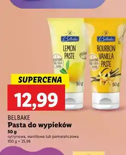 Lidl Pasta do wypieków bourbon wanilia Belbake oferta