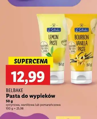 Lidl Pasta do wypieków bourbon wanilia Belbake oferta