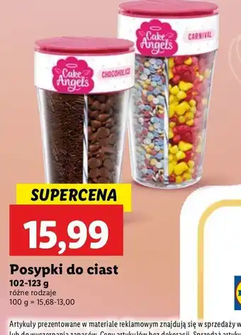 Lidl Posypka carnival Cake Angels oferta