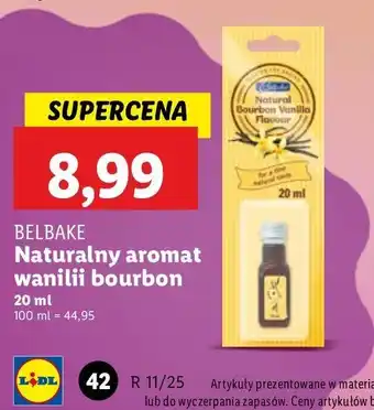 Lidl Aromat waniliowy Belbake oferta