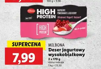 Lidl Deser malina & żurawina Milbona oferta