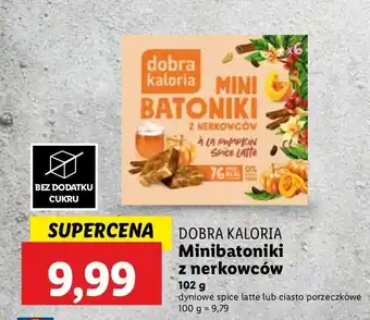 Lidl Mini batoniki z nerkowców a'la ciasto porzeczkowe Dobra Kaloria oferta