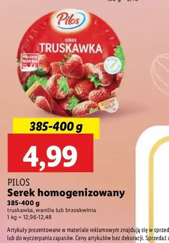 Lidl Serek brzoskwinia Pilos oferta