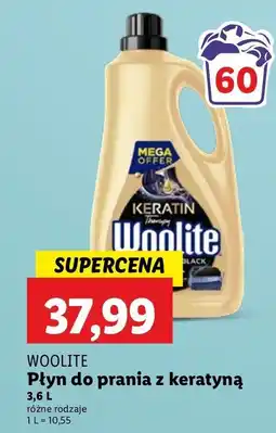 Lidl Płyn do prania dark Woolite Keratin oferta