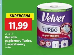 Lidl Ręcznik papierowy Velvet Turbo oferta