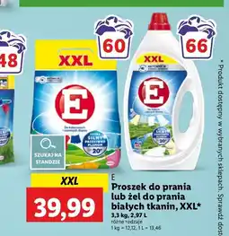 Lidl Proszek do prania białych i jasnych ubrań E oferta