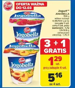 Carrefour Jogurt brzoskwinia Zott Jogobella oferta