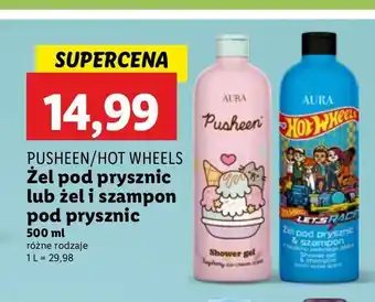 Lidl Żel pod prysznic hot wheels Aura Cosmetics oferta