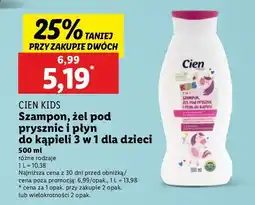 Lidl Szampon, żel pod prysznic i płyn do kąpieli 3w1 różowy Cien Kids oferta