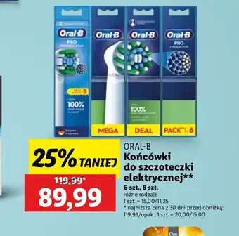 Lidl Końcówki do szczoteczki eb50 Oral-B Cross Action oferta