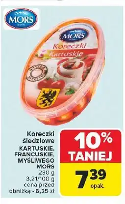 Carrefour Koreczki śledziowe myśliwego Mors Ryby oferta