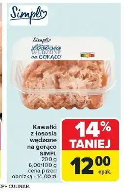 Carrefour Łosoś kawałek wędzony na gorąco Simpl oferta