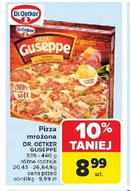 Carrefour Pizza salami & cheddar sauce Dr. Oetker Guseppe oferta