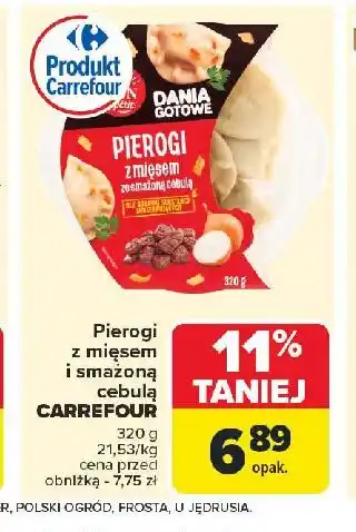 Carrefour Pierogi z mięsem ze smażoną cebulką Carrefour Bon Appetit! oferta