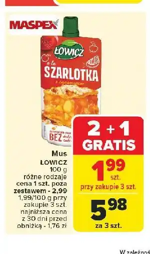 Carrefour Deser szarlotka Łowicz oferta