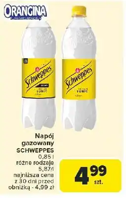 Carrefour Napój indian tonic zero Schweppes oferta