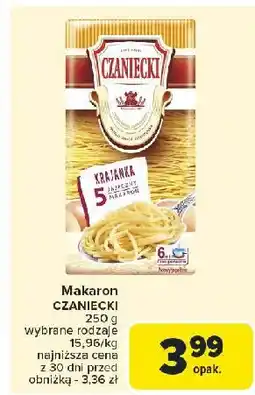 Carrefour Makaron 5-jajeczny krajanka Czaniecki oferta